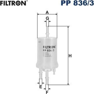 FILTRON Kraftstofffilter | PP 836/3