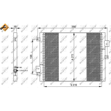 Kondensator, Klimaanlage EASY FIT 35795