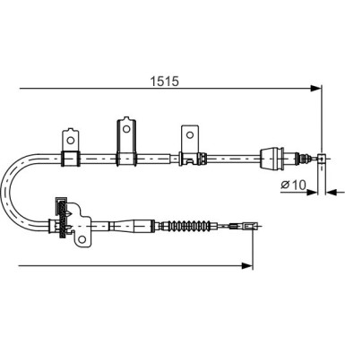 1 987 482 098 Seilzug, Feststellbremse 1 987 482 098 Seilzug, Feststellbremse