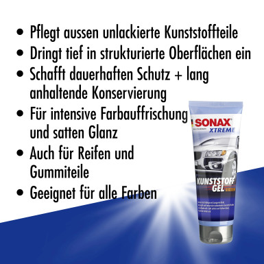 Sonax Xtreme KunststoffGel Außen 250ml XTREME KunststoffGel Außen 02101410