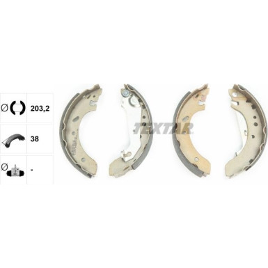 Bremsbacken Ford Fiesta 96-/Ecsort Mit Abs | 91051500