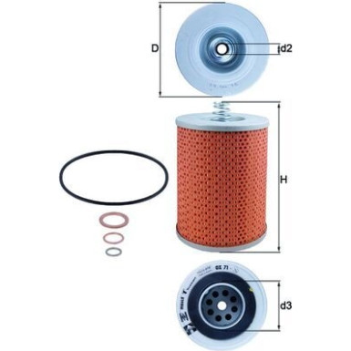 MAHLE Ölfilter | OX 71D