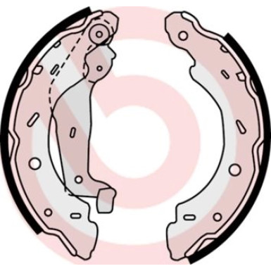 Bremsbackensatz HA SMART ForTwo 98-04 ESSENTIAL LINE S 50 504