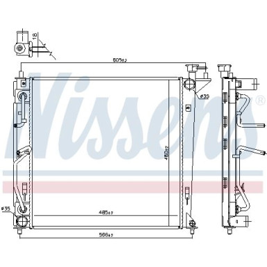Wasserkühler PKW | KIA CARENS 1.7 CRDI AUT 13 | 66763