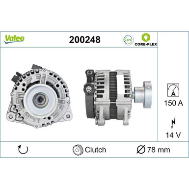 VALEO Generator 200248 VALEO CORE-FLEX