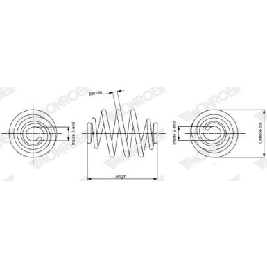 MONROE Fahrwerksfeder SP3455