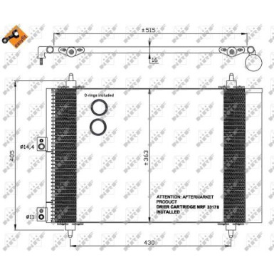 Kondensator, Klimaanlage EASY FIT 35843