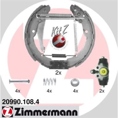 ZIMMERMANN Bremsbackensatz 20990.108.4 KIT Z