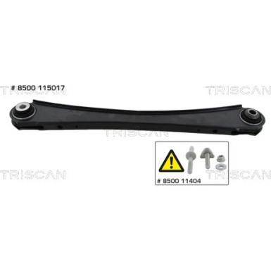 8500 115017 Lenker, Radaufhängung