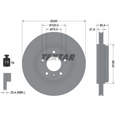Bremsscheibe Bmw T. E46 98 PRO 92107003