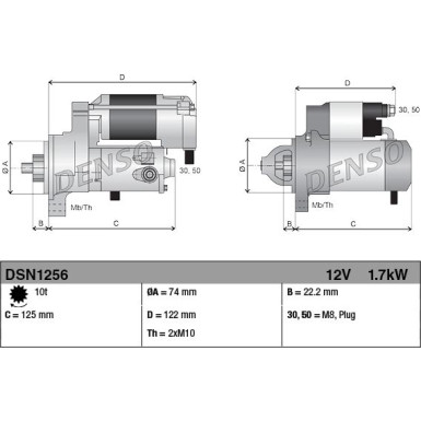 Denso | Anlasser | DSN1256