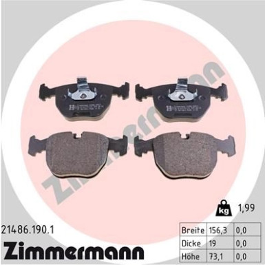 ZIMMERMANN Bremsbeläge
