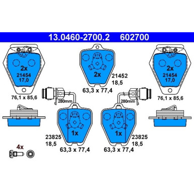 ATE Bremsbeläge ATE Bremsbeläge