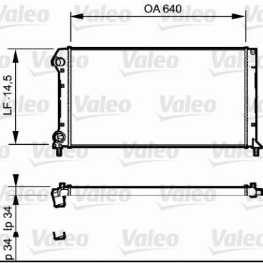VALEO Motorkühler | 735171