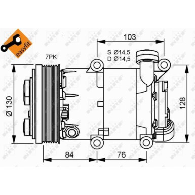 Kompressor, Klimaanlage EASY FIT 32410