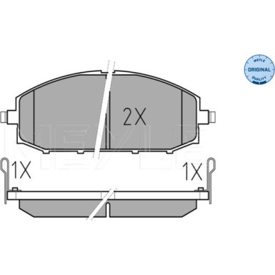 Bremsbelagsatz Nissan P. Patrol 2.8Tdi 98- Mit Sensor | 025 236 1118/W