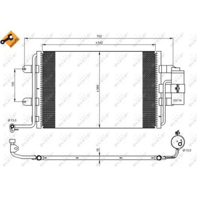 Kondensator, Klimaanlage EASY FIT 35227