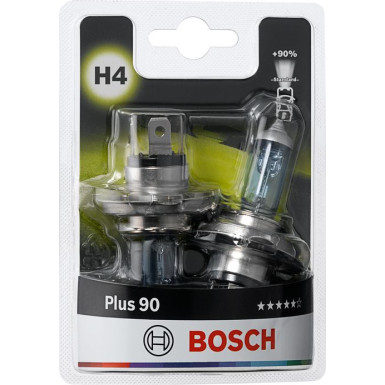 GLÜHLAMPE H4 12V/60/55W P43T PLUS 90 2 SZT. KARTONIK | 1987301422