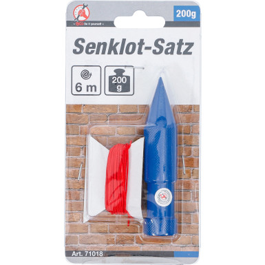BGS Senklot-Satz mit Schnur | 200 g | 6 m | 71018