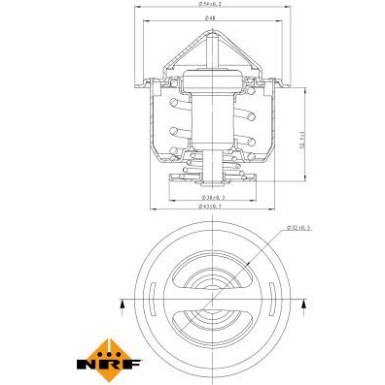 NRF Thermostat, Kühlmittel 725148 EASY FIT