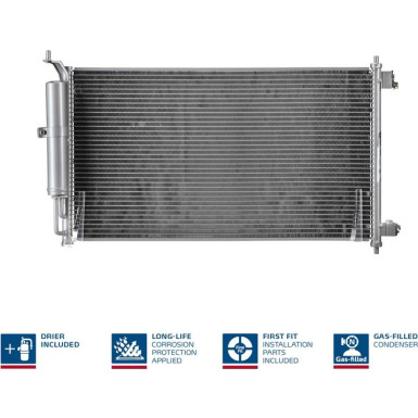Kondensator PKW NISSAN Micra 03-,RENAULT Modus 04 FIRST FIT 94621