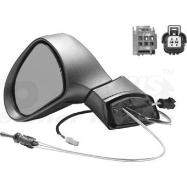 Außenspiegel Peugeot 207 grundiert OE 8149ZE HAGUS 4029803