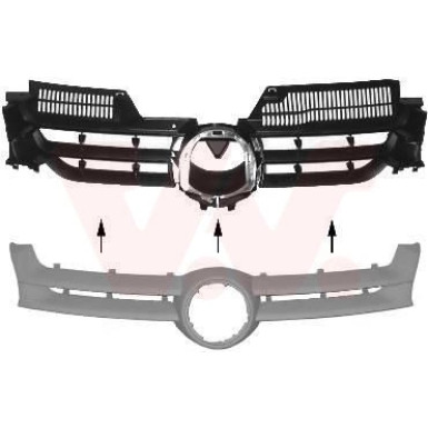 VAN WEZEL Kühlergitter 5894510 Equipart