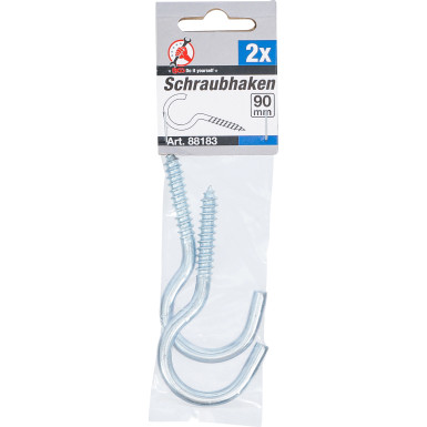 BGS Schraubhaken 90 mm 2-tlg BGS Do it yourself 88183