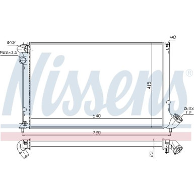 Wasserkühler PKW | PEUGEOT 406 1.6-1.8 95 | 63731