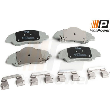 PROFIPOWER Bremsbelagsatz, Scheibenbremse 1B1259