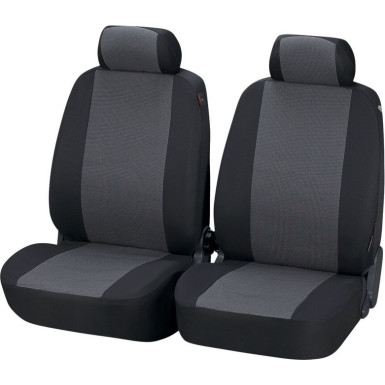 Autositzbezug Pineto | 2 VS 2 tlg /2 NS, schwarz-grau | 12437