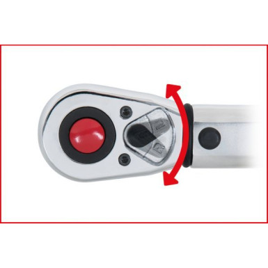 KS TOOLS Drehmomentschlüssel mit Ratsche 1/2 ERGOTORQUE®precision, 20-200 Nm | 516.6542