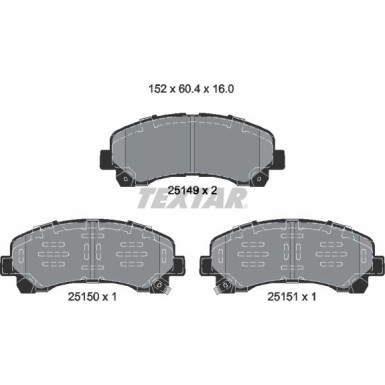 Bremsbelagsatz Isuzu P. D-Max 08 | 2514901