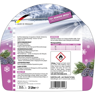 SONAX | AntiFrost & KlarSicht Zirbe bis -20°C 3L | 01314410 SONAX | AntiFrost & KlarSicht Zirbe bis -20°C 3L | 01314410