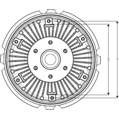 NRF Kupplung, Kühlerlüfter 49711