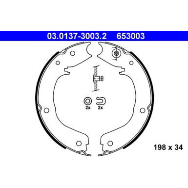 BREMSBACKENSATZ, FESTSTELLBREMSE | 03.0137-3003.2 BREMSBACKENSATZ, FESTSTELLBREMSE | 03.0137-3003.2
