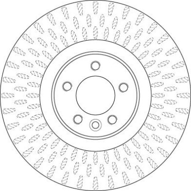 52 481 041 Bremsscheibe VA LAND ROVER Range Rover 12 TRW SINGLE DF6508S