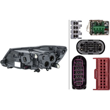 SCHEINWERFER R HELLA | SKODA SUPERB 08-15 | 1ZS 011 314-341 SCHEINWERFER R HELLA | SKODA SUPERB 08-15 | 1ZS 011 314-341