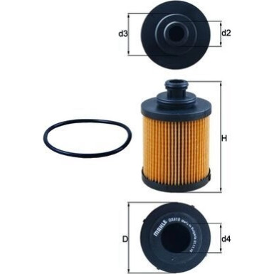 MAHLE Ölfilter | OX 418D