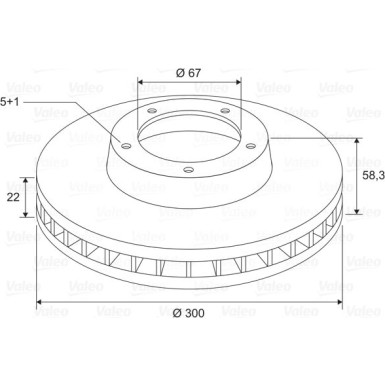 VALEO Bremsscheibe 197746