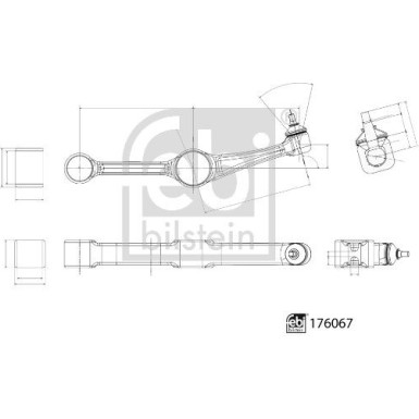 Querlenker VA re | MERCEDES C,CLS,E 13 | 176067