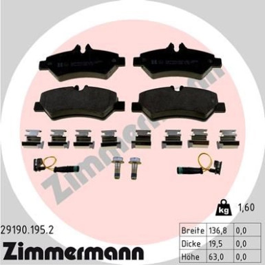 ZIMMERMANN Bremsbeläge