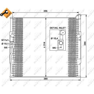 Kondensator, Klimaanlage EASY FIT 35146