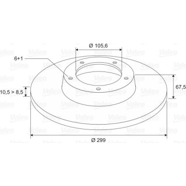 VALEO Bremsscheibe 197122