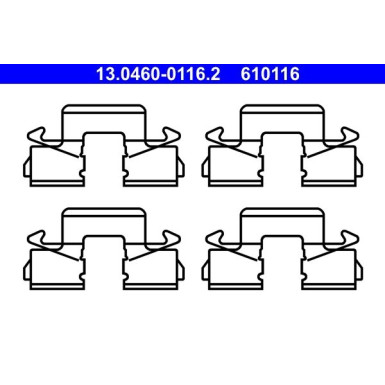 ATE Zubehör, Bremsbeläge 13.0460-0116.2