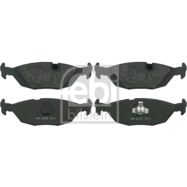FEBI BILSTEIN Bremsbeläge 16141