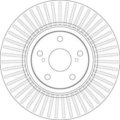 Bremsscheibe Toyota P. Avensis 2.0-2.2 D-4D 09 | DF6268