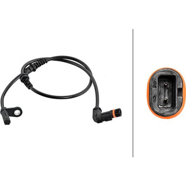 HELLA Sensor, Raddrehzahl HELLA Sensor, Raddrehzahl