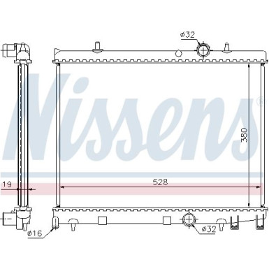 Wasserkühler PKW | PEUGEOT 206 1,6 HDI 04 | 63504