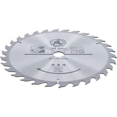 BGS Hartmetall-Kreissägeblatt Ø 315 x 30 x 3,0 mm 30 Zähne BGS Do it yourself 3957